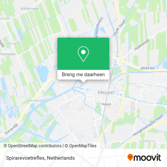 Spirarevoetreflex kaart