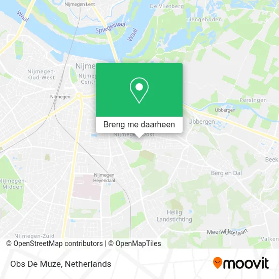 Obs De Muze kaart