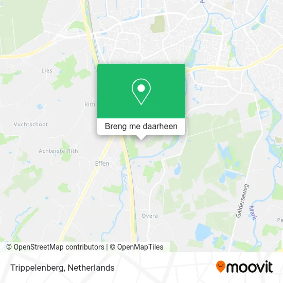 Trippelenberg kaart