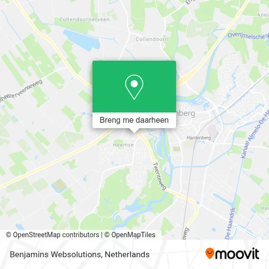 Benjamins Websolutions kaart