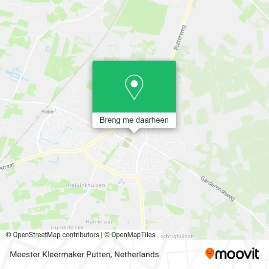 Meester Kleermaker Putten kaart