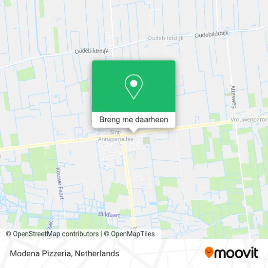 Modena Pizzeria kaart