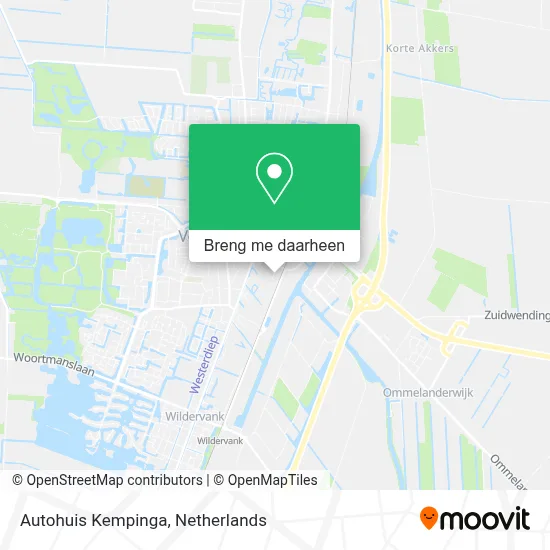 Autohuis Kempinga kaart