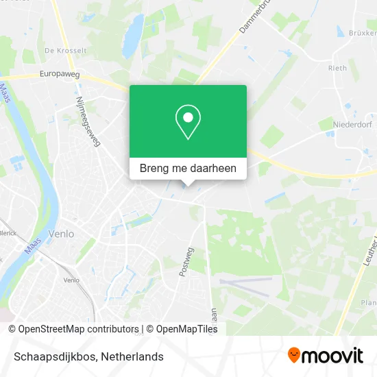 Schaapsdijkbos kaart