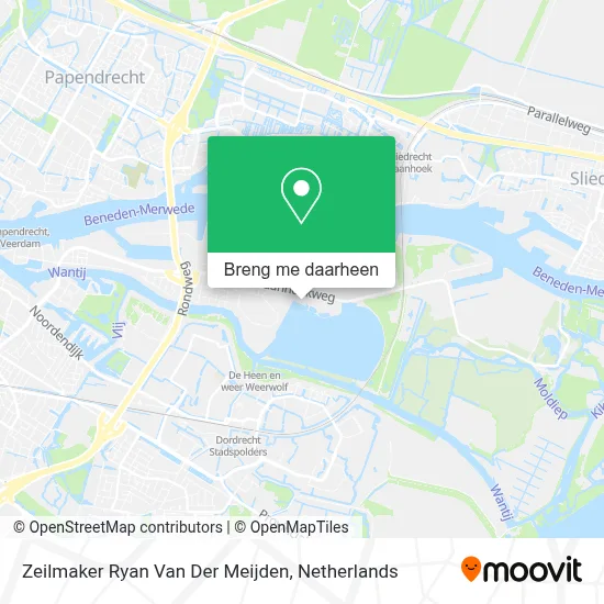 Zeilmaker Ryan Van Der Meijden kaart
