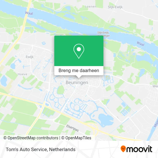 Tom's Auto Service kaart