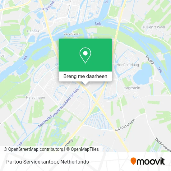 Partou Servicekantoor kaart