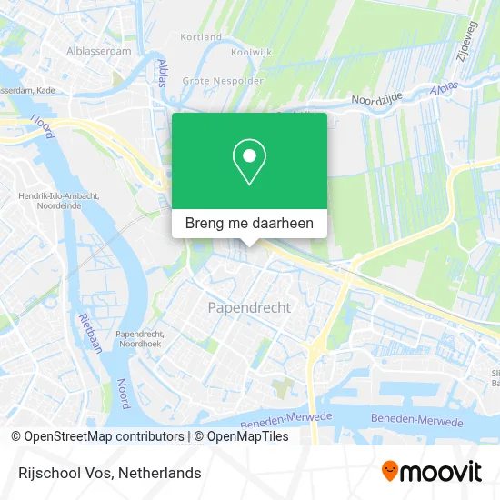 Rijschool Vos kaart