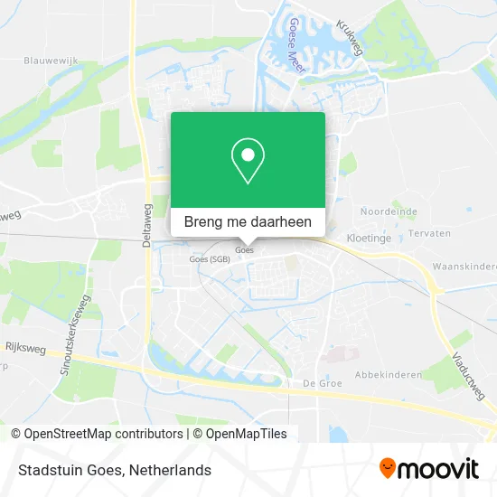 Stadstuin Goes kaart