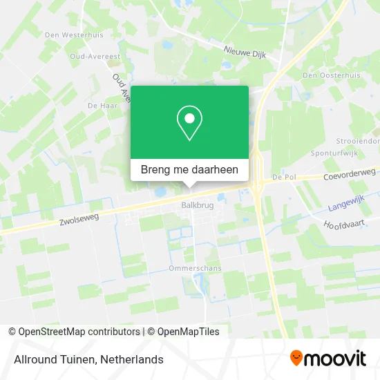 Allround Tuinen kaart