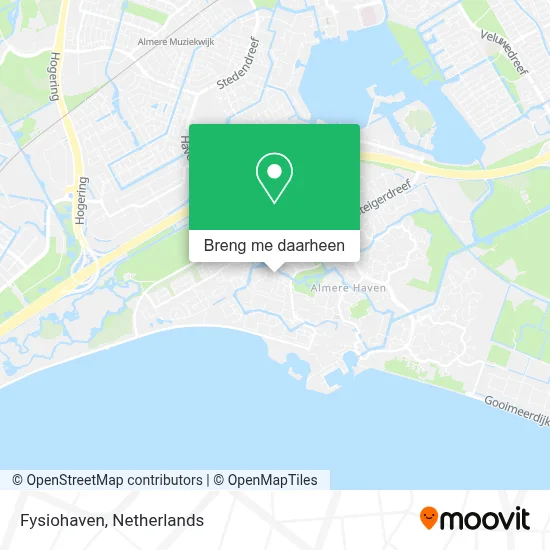 Fysiohaven kaart