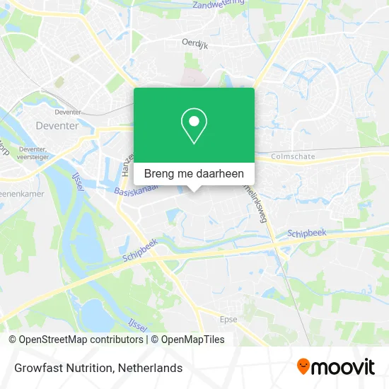 Growfast Nutrition kaart