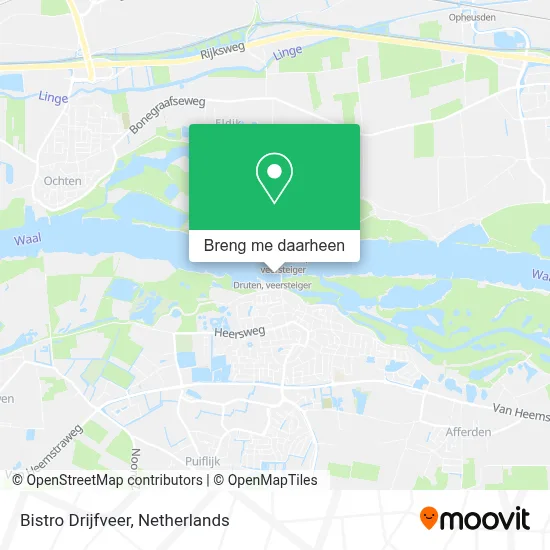 Bistro Drijfveer kaart