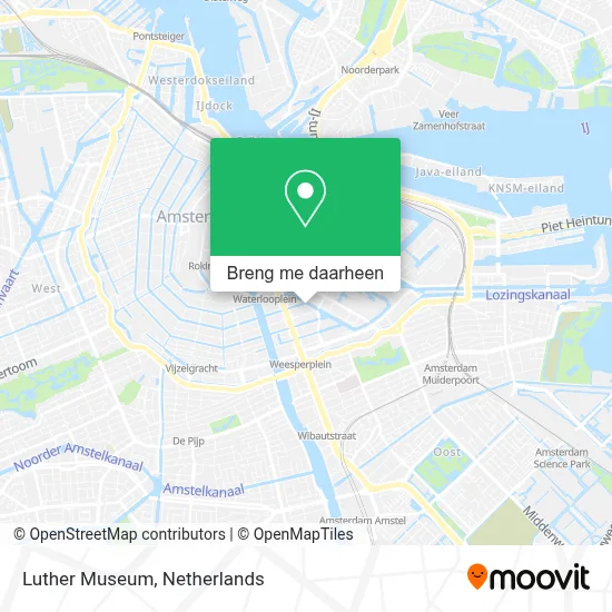 Luther Museum kaart