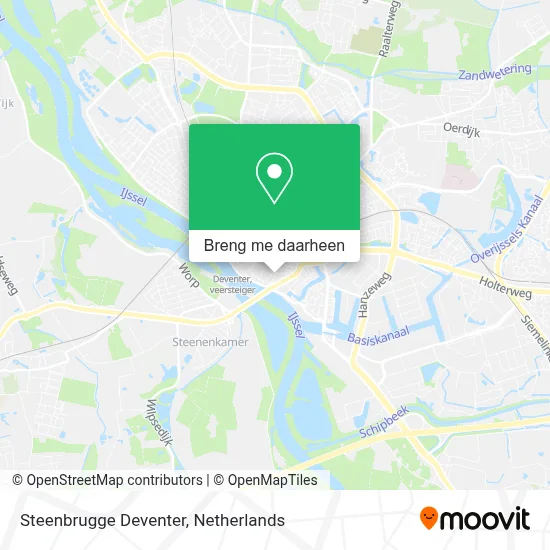 Steenbrugge Deventer kaart