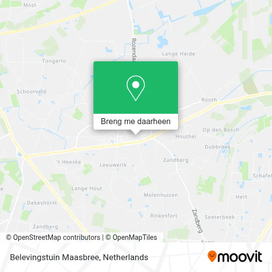 Belevingstuin Maasbree kaart