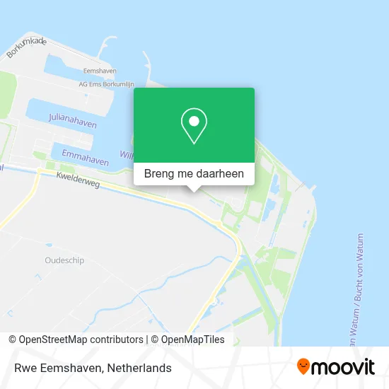 Rwe Eemshaven kaart