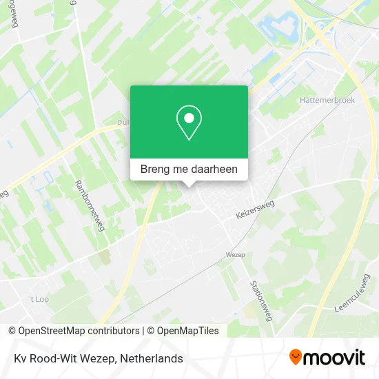 Kv Rood-Wit Wezep kaart