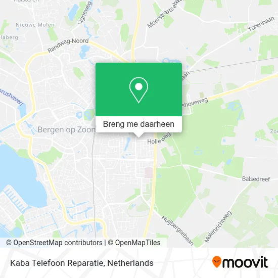 Kaba Telefoon Reparatie kaart