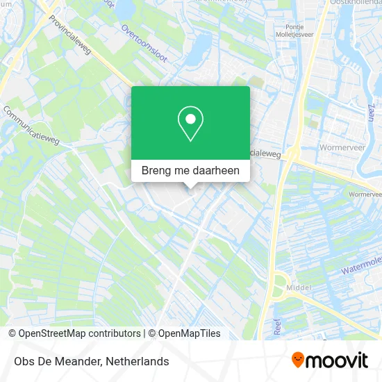 Obs De Meander kaart