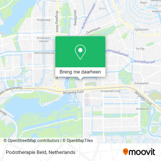 Podotherapie Beld kaart