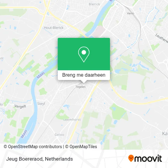 Jeug Boereraod kaart
