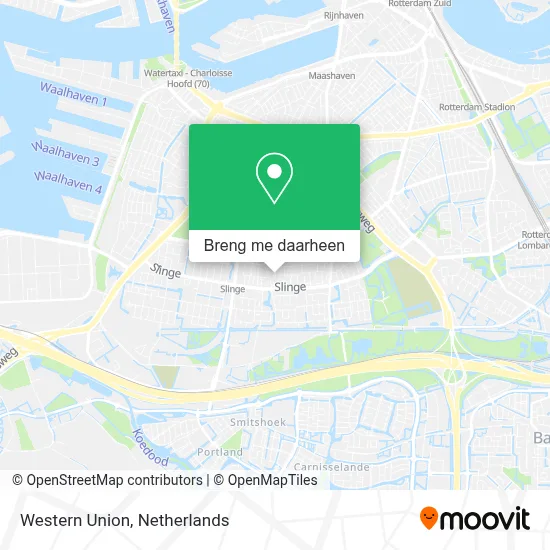 Western Union kaart