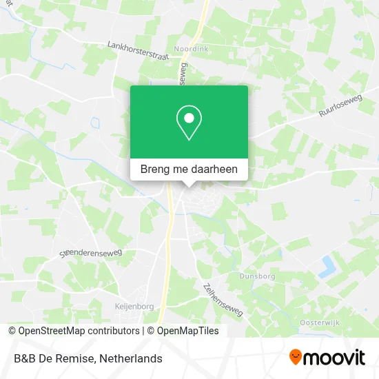 B&B De Remise kaart
