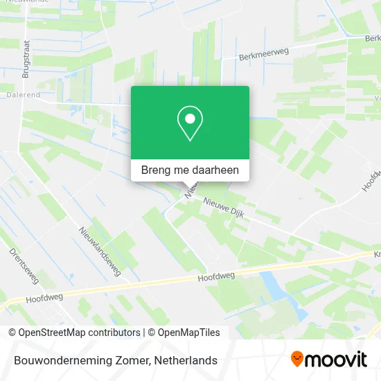 Bouwonderneming Zomer kaart
