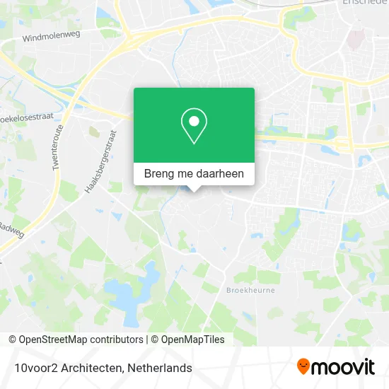 10voor2 Architecten kaart