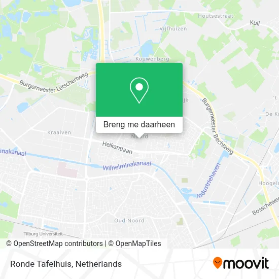 Ronde Tafelhuis kaart