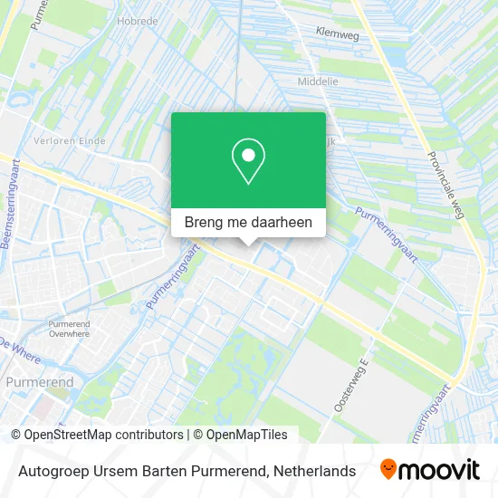 Autogroep Ursem Barten Purmerend kaart