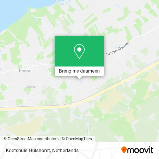 Koetshuis Hulshorst kaart