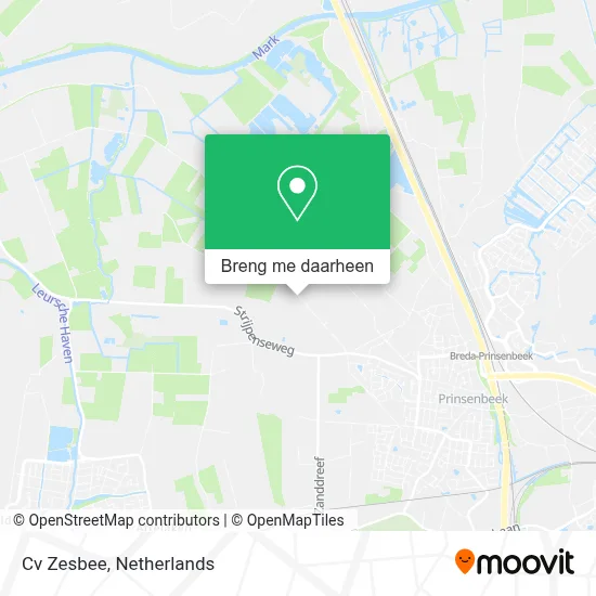 Cv Zesbee kaart