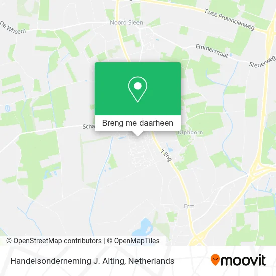 Handelsonderneming J. Alting kaart