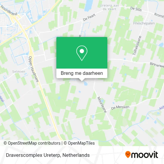 Draverscomplex Ureterp kaart