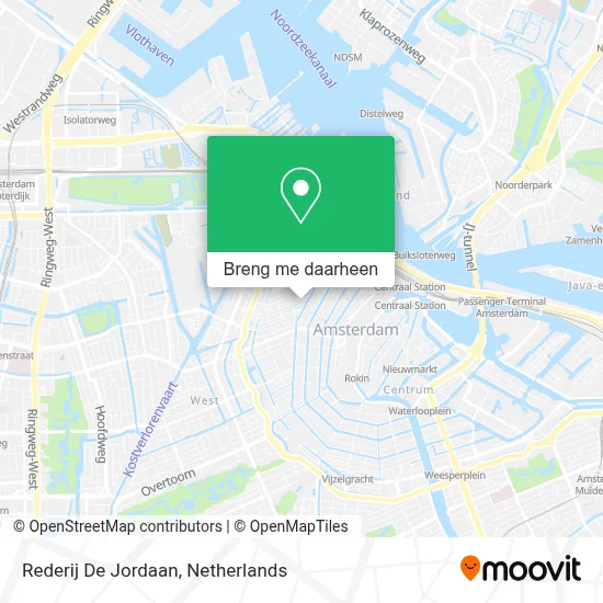 Rederij De Jordaan kaart