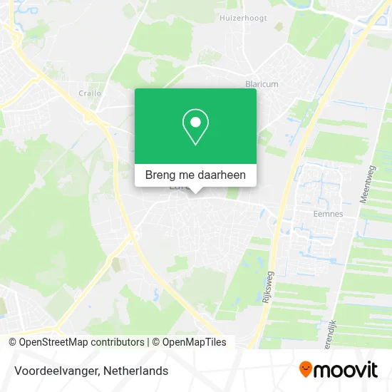 Voordeelvanger kaart