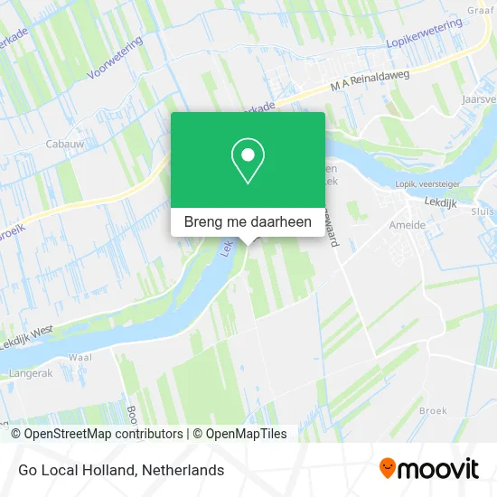 Go Local Holland kaart
