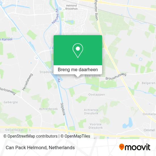 Can Pack Helmond kaart
