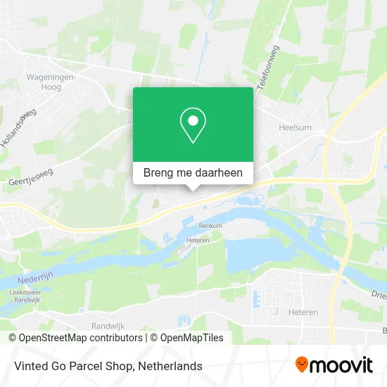 Vinted Go Parcel Shop kaart