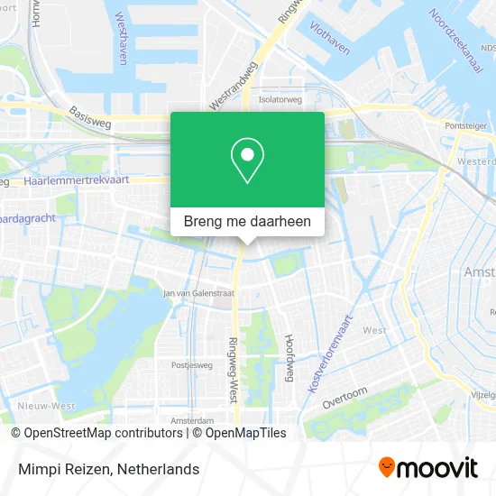 Mimpi Reizen kaart