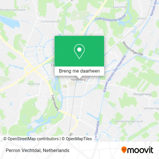 Perron Vechtdal kaart