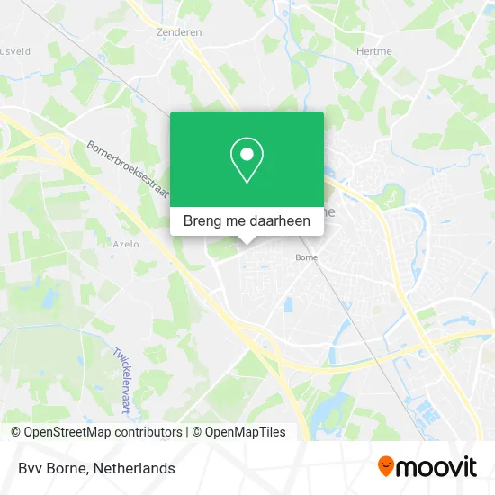 Bvv Borne kaart