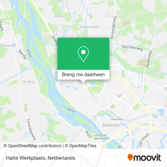 Halte Werkplaats kaart
