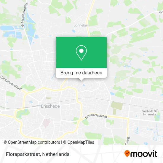 Floraparkstraat kaart