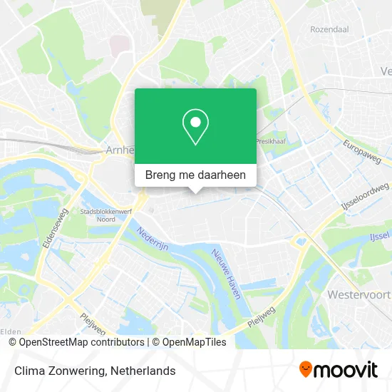 Clima Zonwering kaart