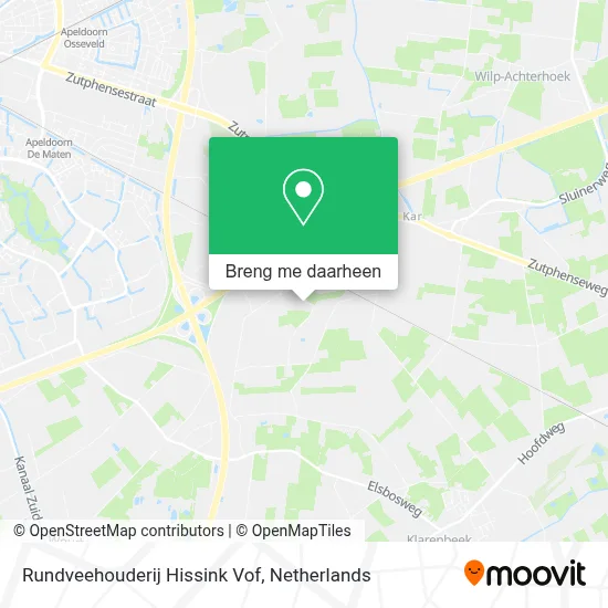 Rundveehouderij Hissink Vof kaart