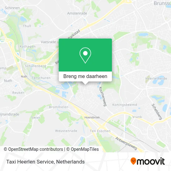 Taxi Heerlen Service kaart
