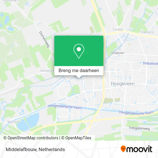 Middelafbouw kaart